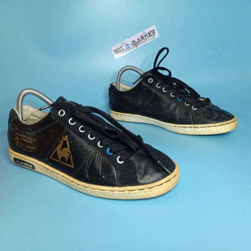 Le Coq Sportif Leather Black Q032TN31 13 Sepatu Second Bekas Murah Thrifting Preloved Sneakers