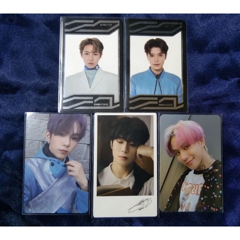 Photocard NCT official (uc renjun & taeil, pb jungwoo & shotaro, jaehyun nature republik)