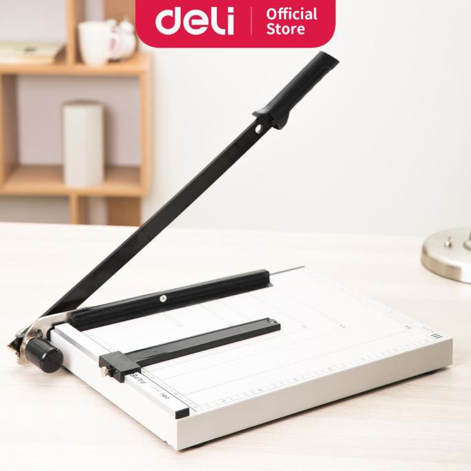 

✨BISA COD✨ Deli E8013 Pemotong kertas-Steel Paper Trimmer B4 12 She