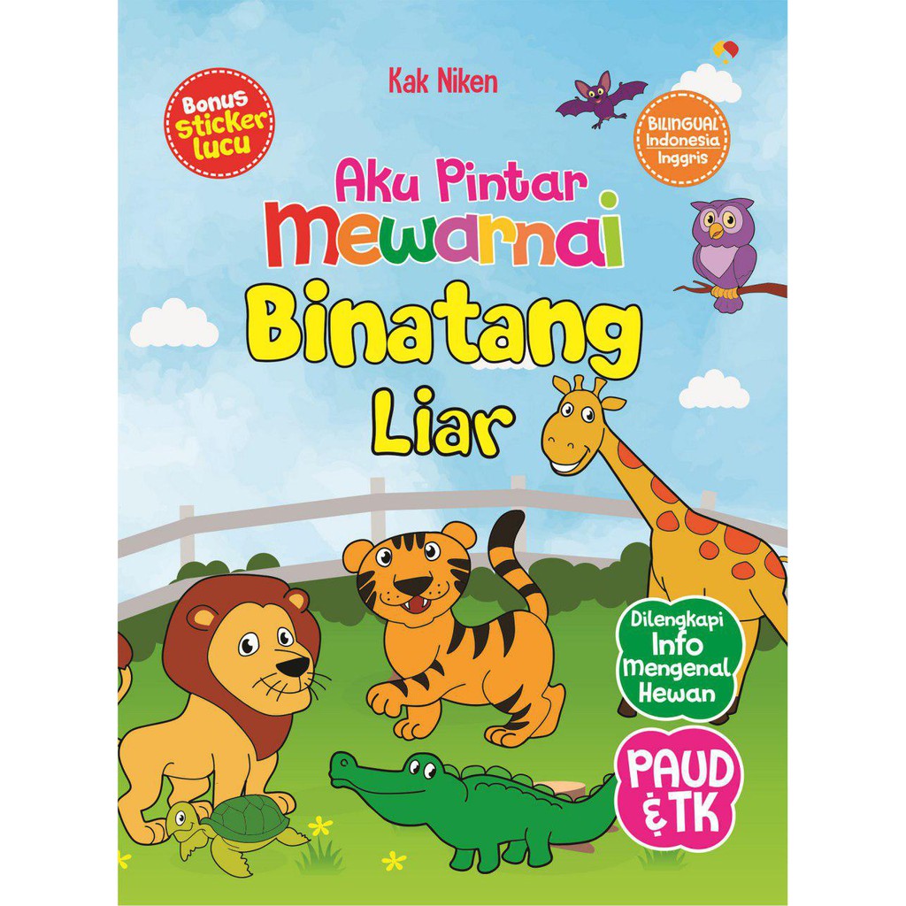 Buku Anak Best Seller Binatang Liar Aku Pintar Mewarnai Shopee