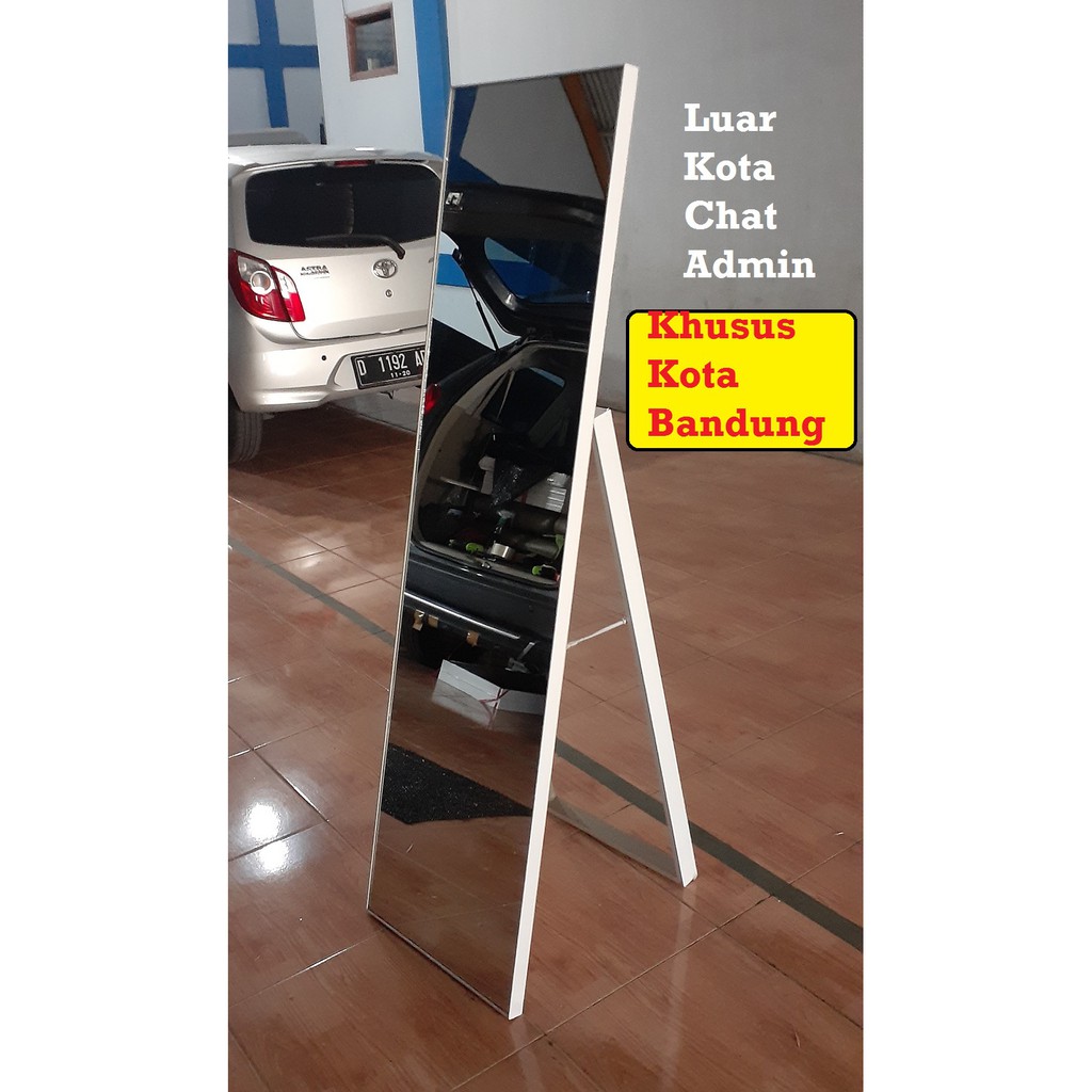 [ STANDING MIRROR ] Cermin Berdiri Frameless FULL BODY