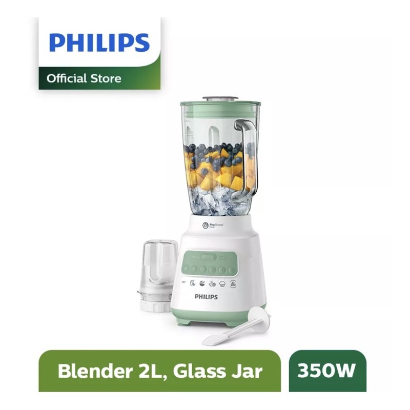 PHILIPS Blender Kaca 5000 Series 2 Liter HR 2222 [GARANSI RESMI]