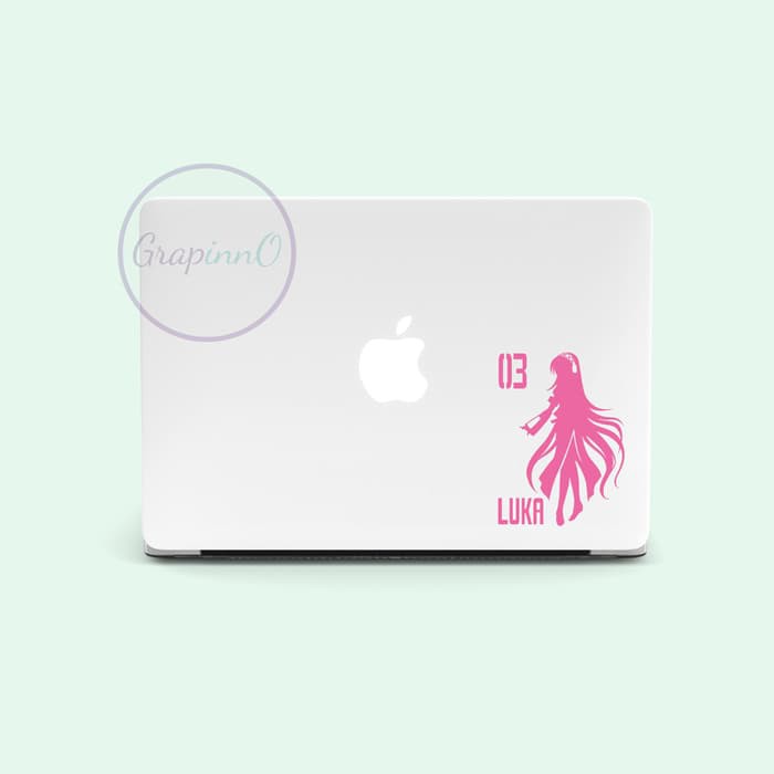 Stiker Decal Laptop Sticker Anime Vocaloid Hatsune Megurine Luka