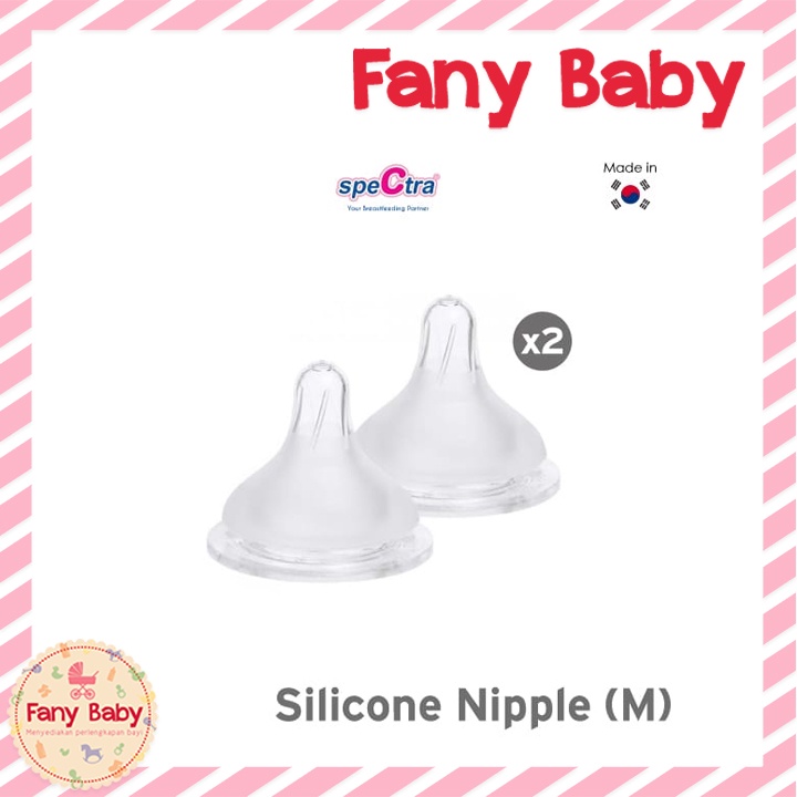 SPECTRA SILICONE NIPPLE WIDE NECK 2PCS