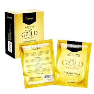 Masker Gold Hanasui / Hanasui Anti Aging Peel Off Mask Gold