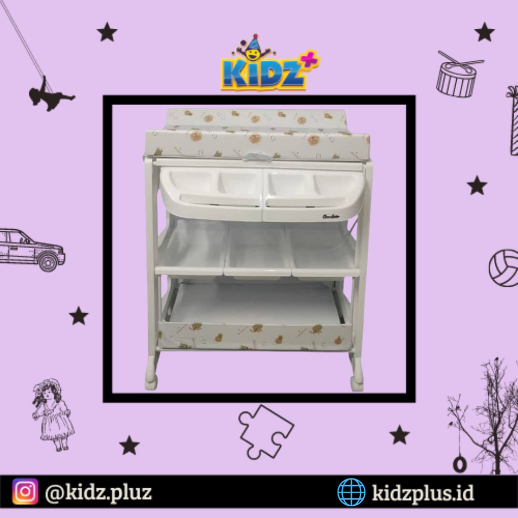 Cocolatte Baby Tafel Bath & Changing Table – White