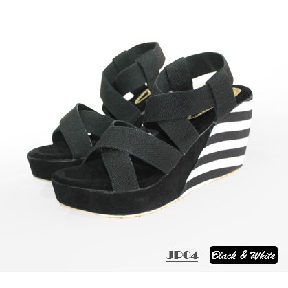 Sandal wedges wanita