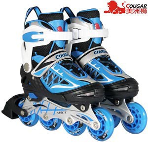 Sepatu Roda COUGAR Inline Skate MZS851 Black Blue harga promo