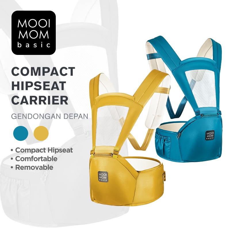 Gendongan Bayi Depan Mooimom Basic Compact Hipseat Carrier