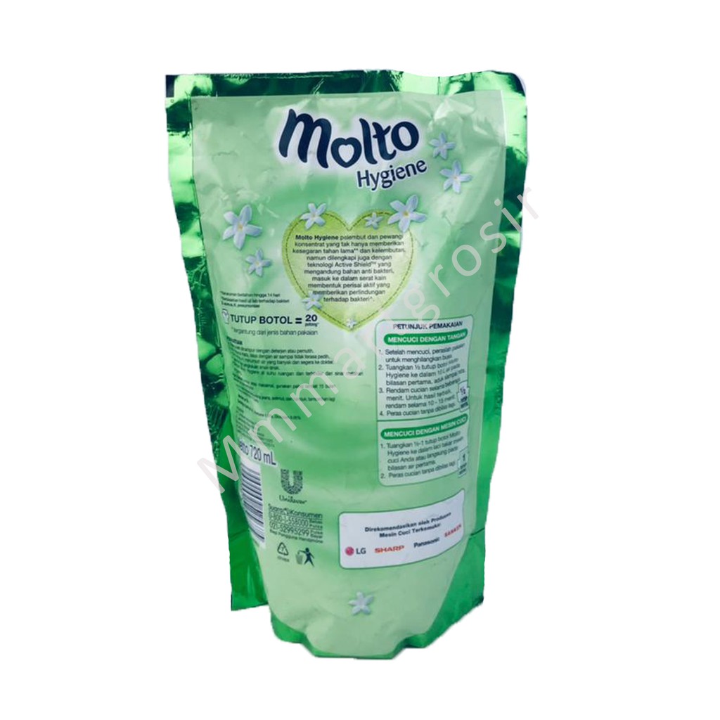 Molto / Hygiene / Pelembut dan Pewangi / 720ml