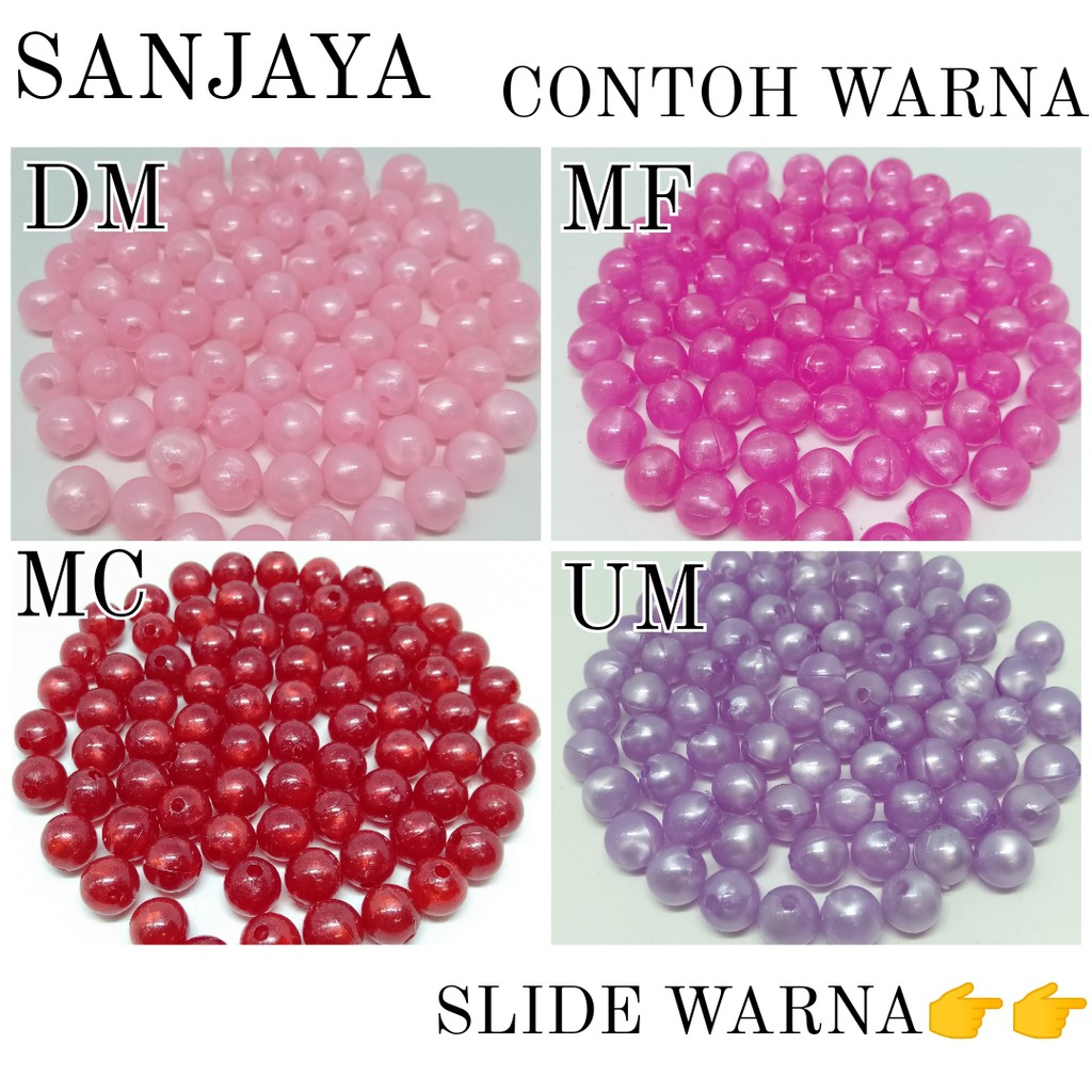 MANIK LILIN / MOTE LILIN / MANIK BULAT / MOTE BULAT / MANIK LILIN BULAT / MUTIARA LILIN BULAT 8MM