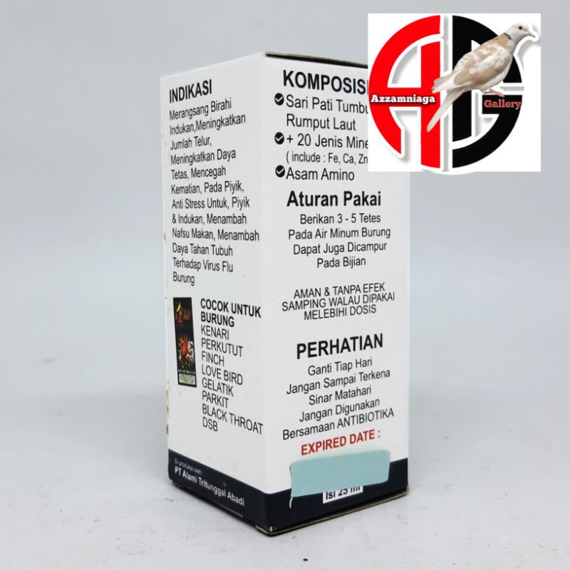 VITAMIN OBAT TERNAK BURUNG PEMAKAN BIJI LOVEBIRD KENARI PREBIOTIK BREEDING