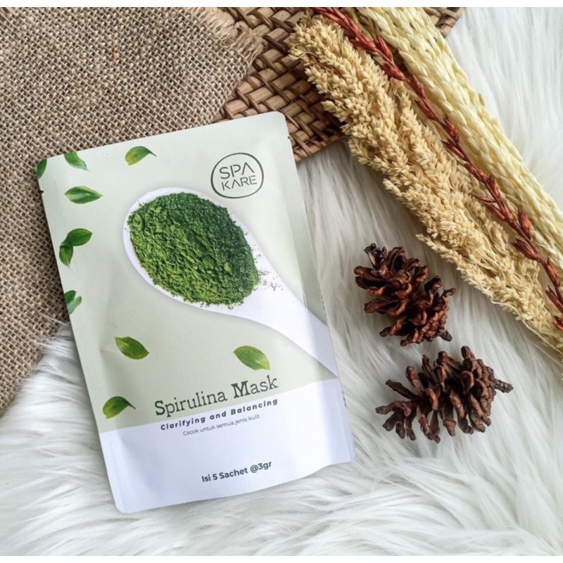 Spakare Spirulina Spirulina Spakare Mask Tiens Masker Spirulina