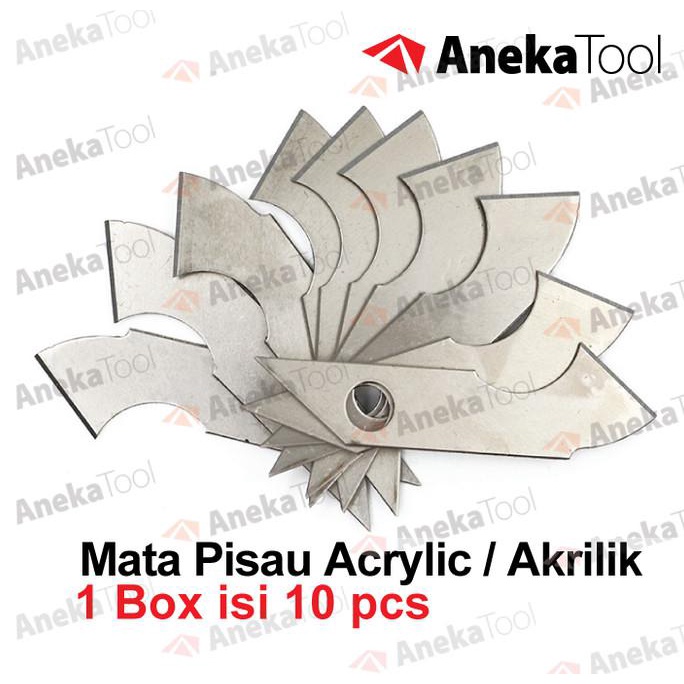 

Bergaransi Isi Cutter Mata Pisau Akrilik / Spare Blades Isi 10 Blades Trendi