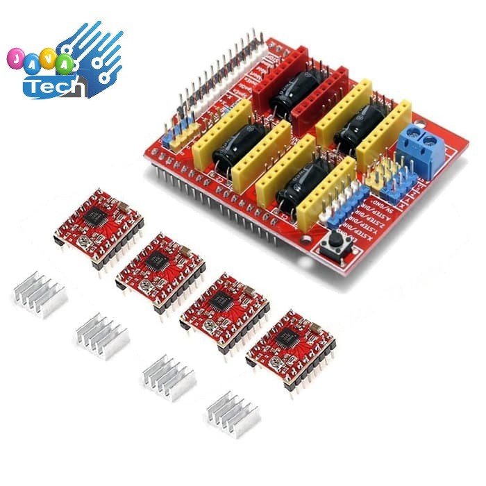 4 Axis CNC Shield V3 Expansion Board + 4 x A4988 Stepper Driver Motor