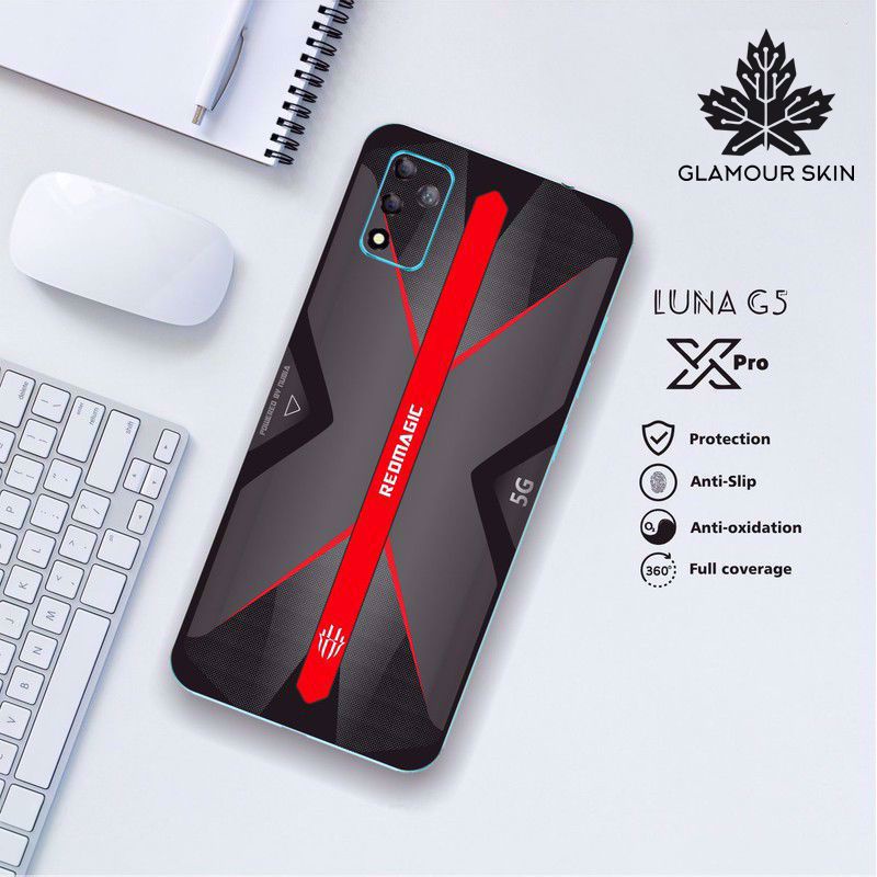 *(Dapat2PCS)* LUNA X PRO (G5) Garskin Case/Stiker Protector Motif BLACK GAMING