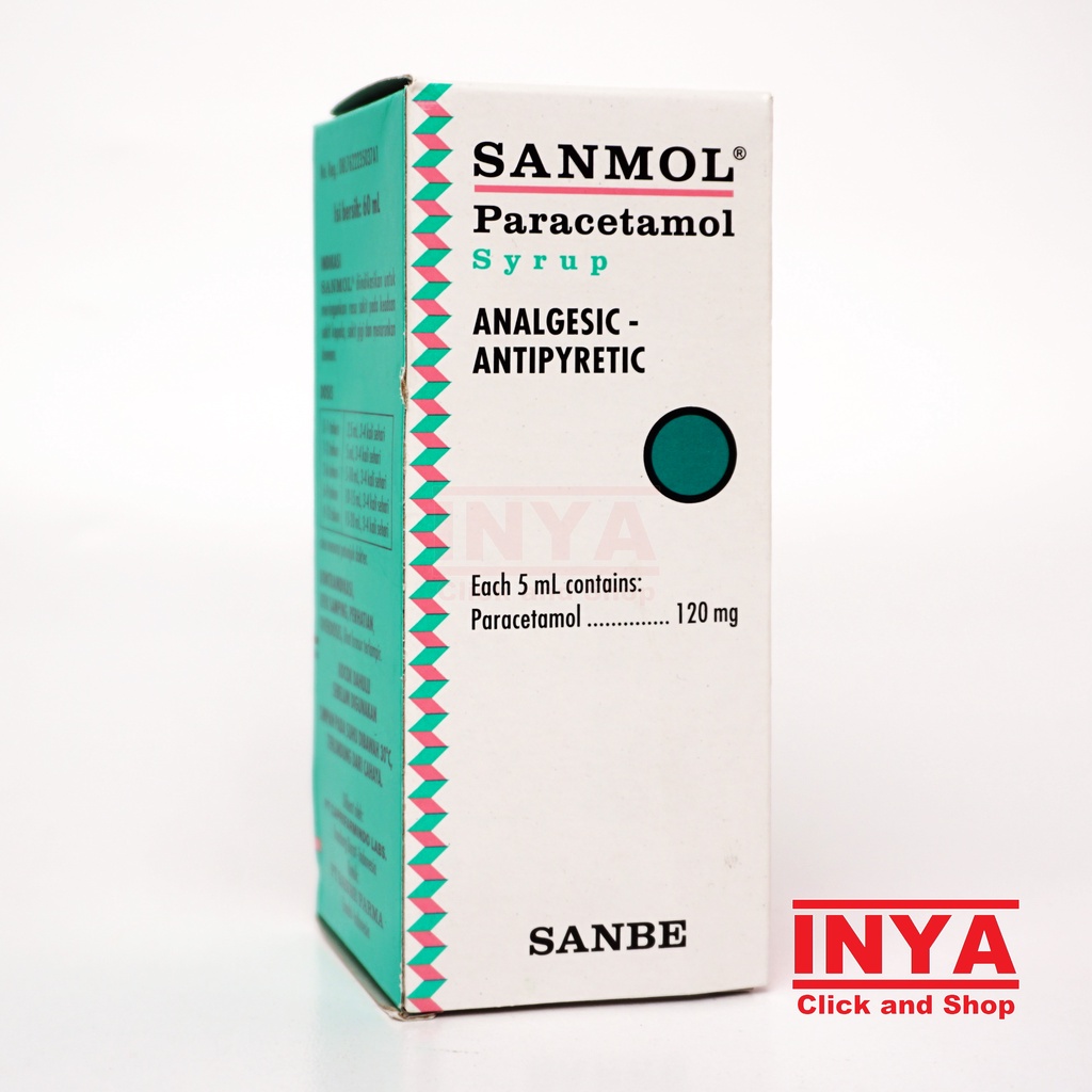 SANMOL PARACETAMOL SYRUP SANBE 60ml - Obat Demam - Penurun Panas