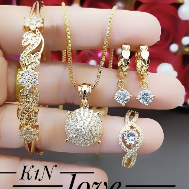 Xuping set perhiasan lapis emas 24k 0109