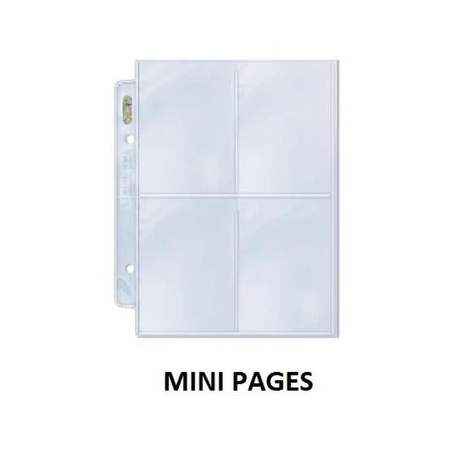 List Asli Ultra Pro 4-Pocket Page Mini Untuk Refill Aikatsu Binder