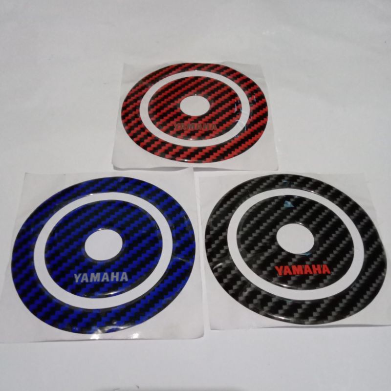 Stiker Timbul Tutup Tangki BYSON variasi CARBON ukuran lingkar 10.5