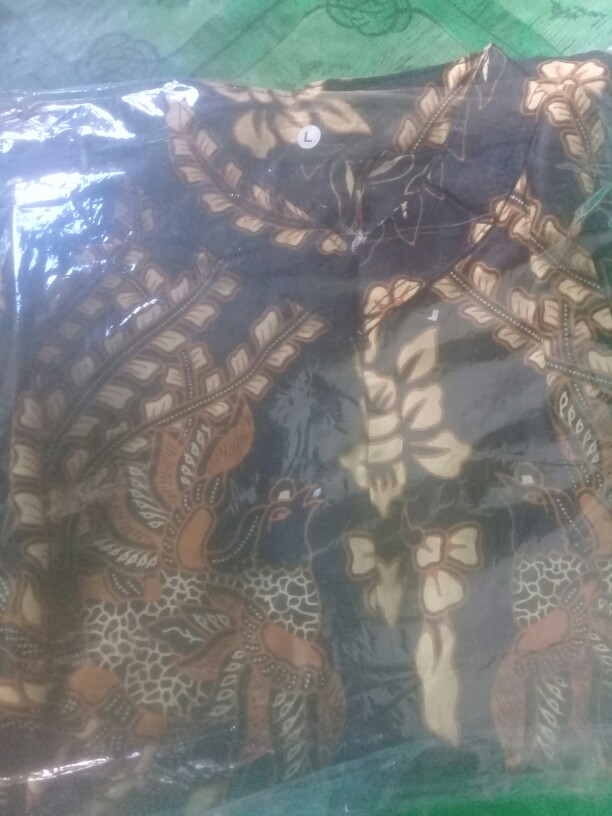 Batik Couple Keluarga Sania Ruffle Ori Ndoro Jowi Dnt Motif Kembang Langit