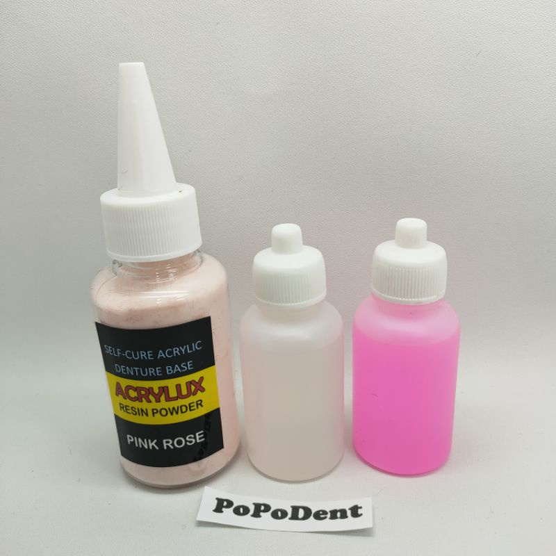 Paket Bahan gigi palsu Acrylic Self Cure (otomatis)