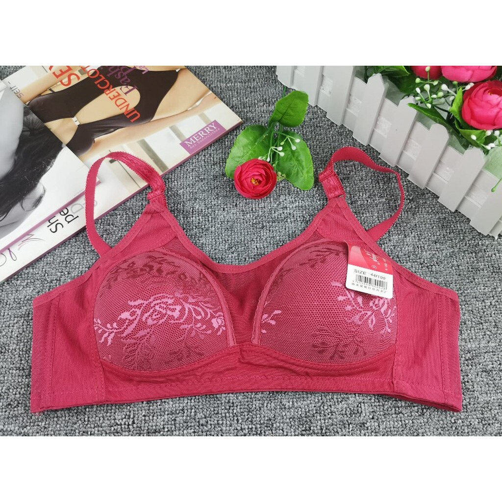 Bra / BH Wanita - Import seri 852 kombinasi Brokat Busa Tipis Tanpa Kawat