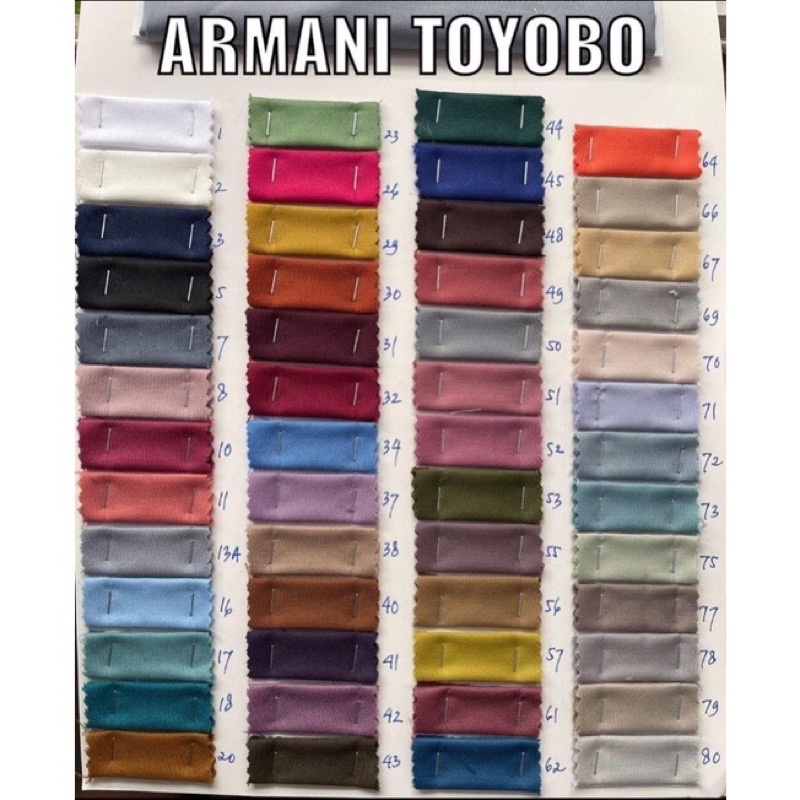 Toyobo Armani Deluxe Royal Mix Roll 40 Yard/ Roll Toyobo Armani Deluxe