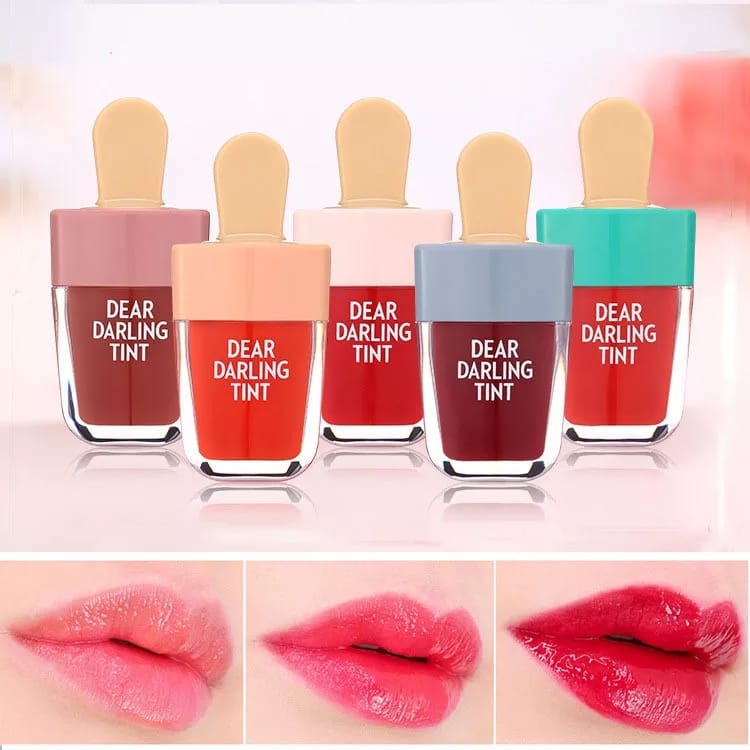 LIPTINT MATTE Dear Darling Tint - Dear Darling Water Gel Tint Ice Cream LIP TIN (1 Pcs)