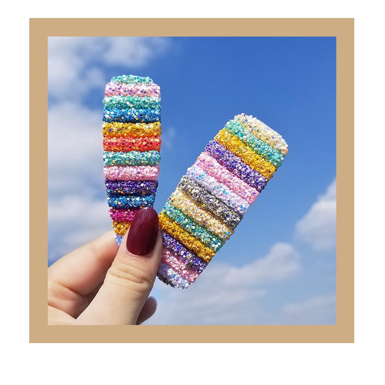 Rainbow Candy Hair Clip Cute Ins Color Bangs Hair Accessories