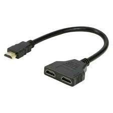 Kabel Hdmi Splitter 2 Port Tanpa Power- 1 Input Ke 2 Output