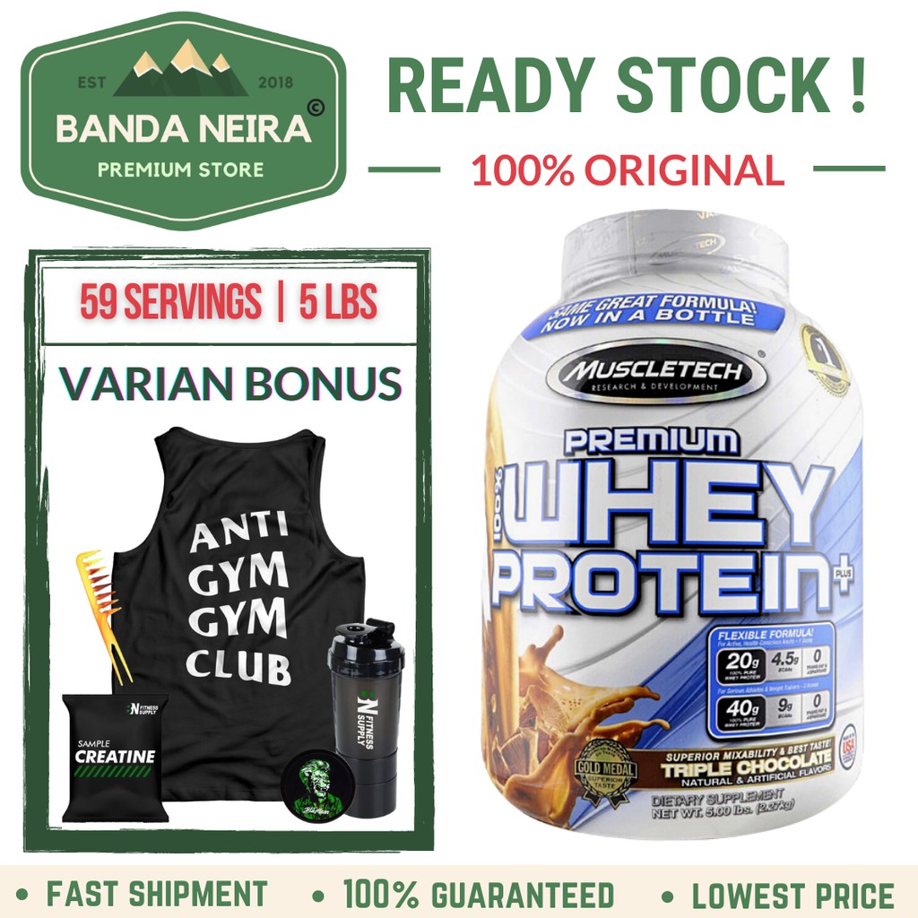 MuscleTech Premium 100% Whey Protein Plus