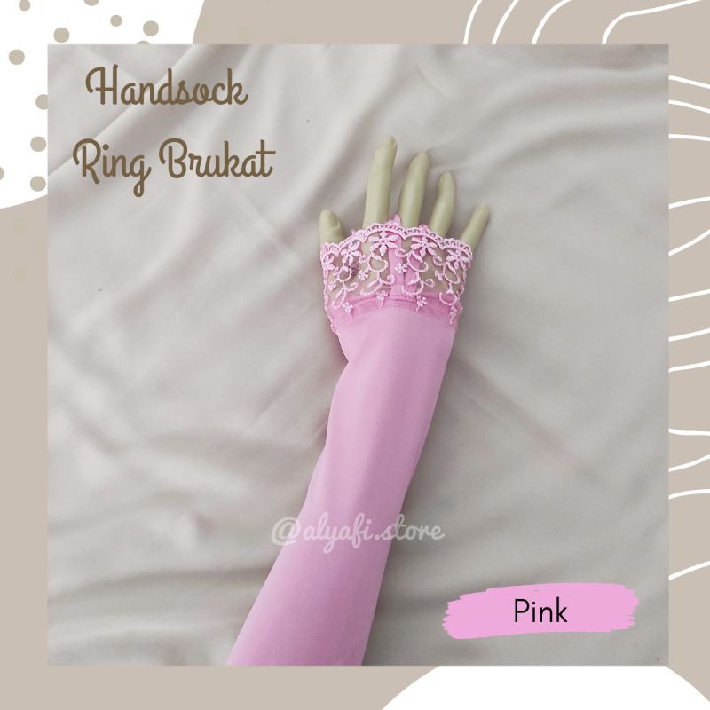 Handsock Manset Ring Renda Brukat