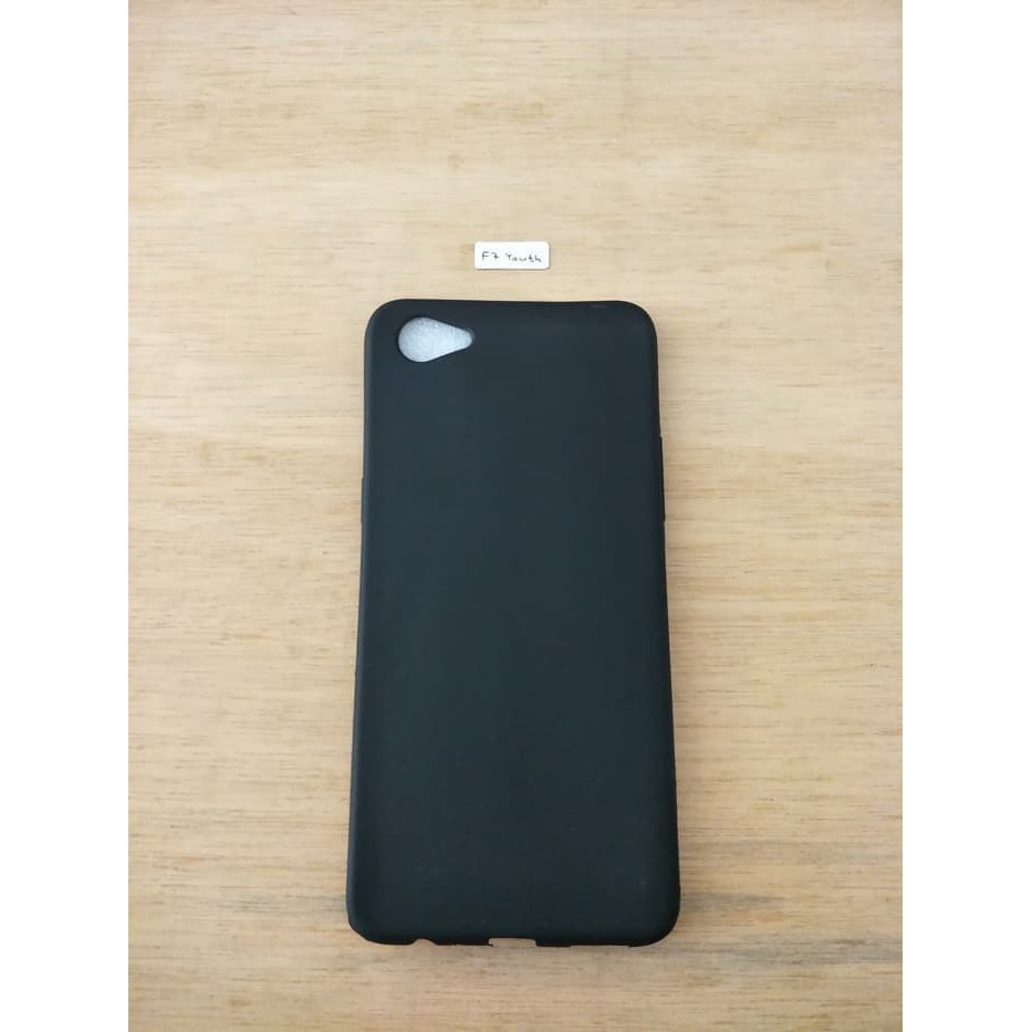 SLIM BLACK MATTE CASE OPPO F7 YOUTH SILICONE MATTE F7 YOUTH ANTIMINYAK