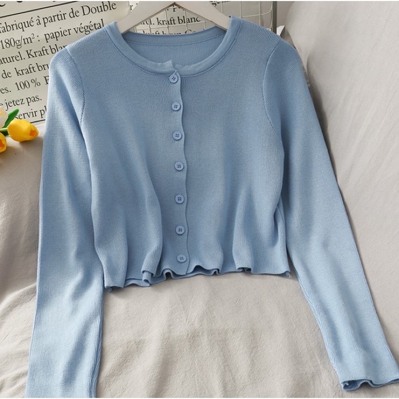 BAILEY CARDI RAJUT / ANGEL BOTON SKIRT / KARDIGAN CROP TOP-2