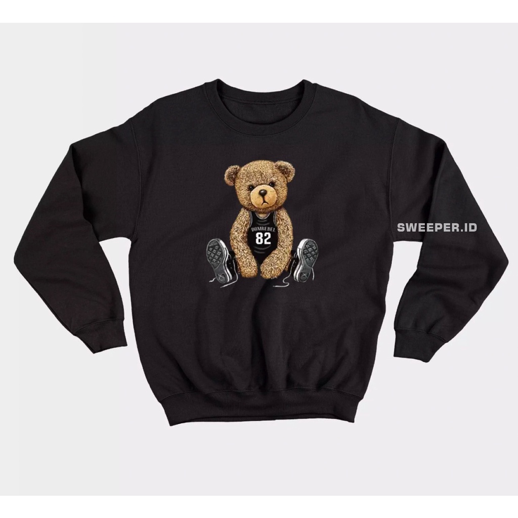 SWEATER OBLONG DOM REBEL TEDDY BEAR SPORTY BAHAN FLEECE BAHAN FLEECE