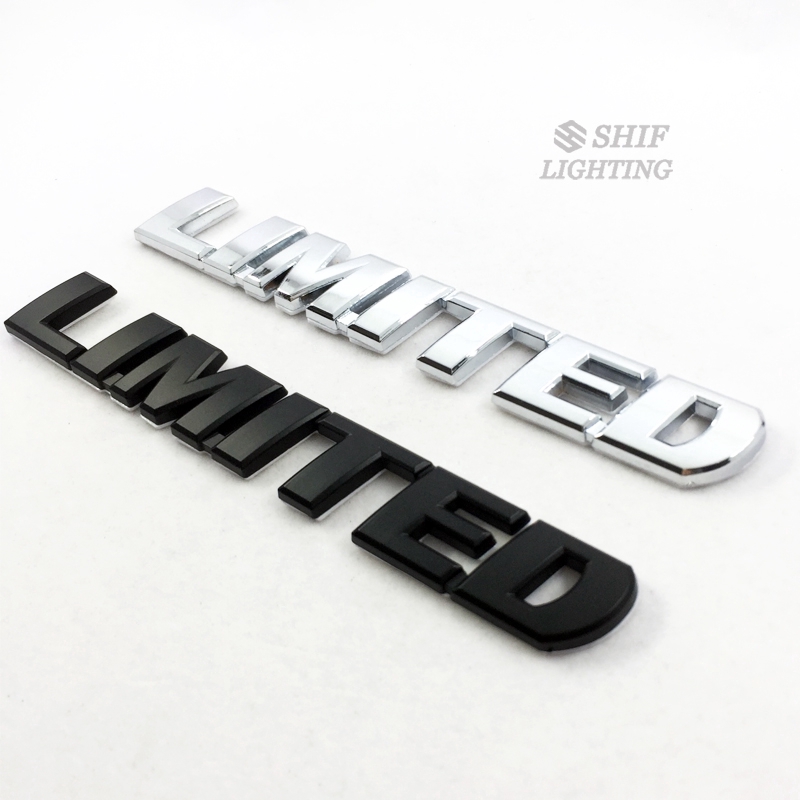 1 X Metal LIMITED Letter Logo Car Auto Side Fender Rear Emblem Badge Sticker Decal For Universal