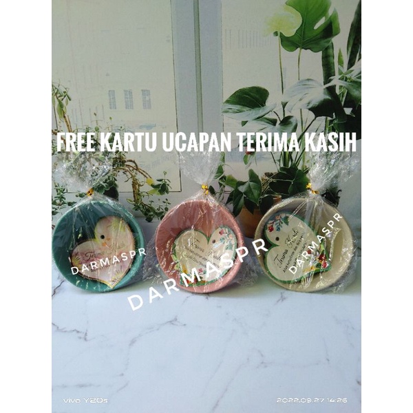 TERBARU SOUVENIR MANGKOK ( isi 100pcs ) mangkok bulat warna soft kemasan plastik