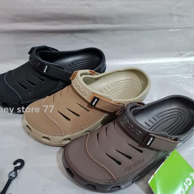 Sandal Crocs Yukon Leather pria/sandal Crocs Yukon Leather / Yukon