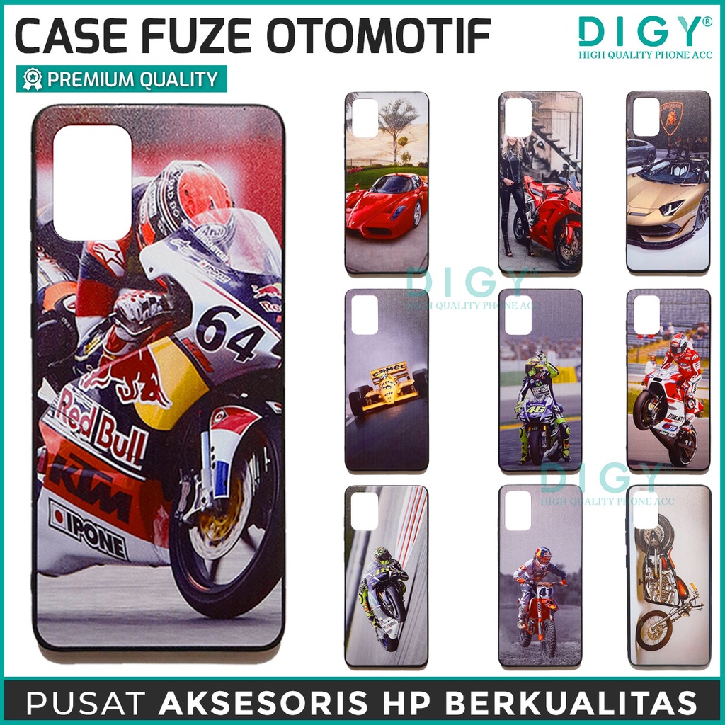 Case Cowok Motor Mobil SAMSUNG M31 Case Fuze Otomotif Hard Casing