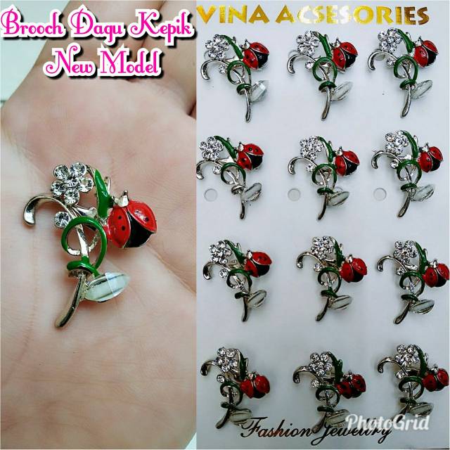 Isi 12pcs broos dagu mini kepik