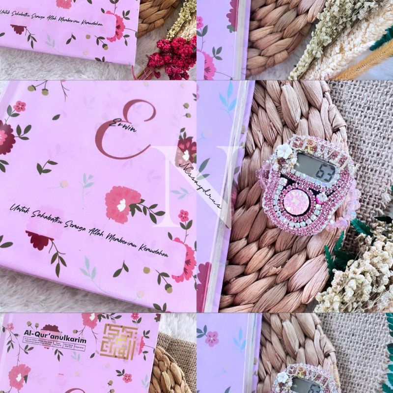 Al Quran Floral Custom A5 Alquran Hafalan Perkata