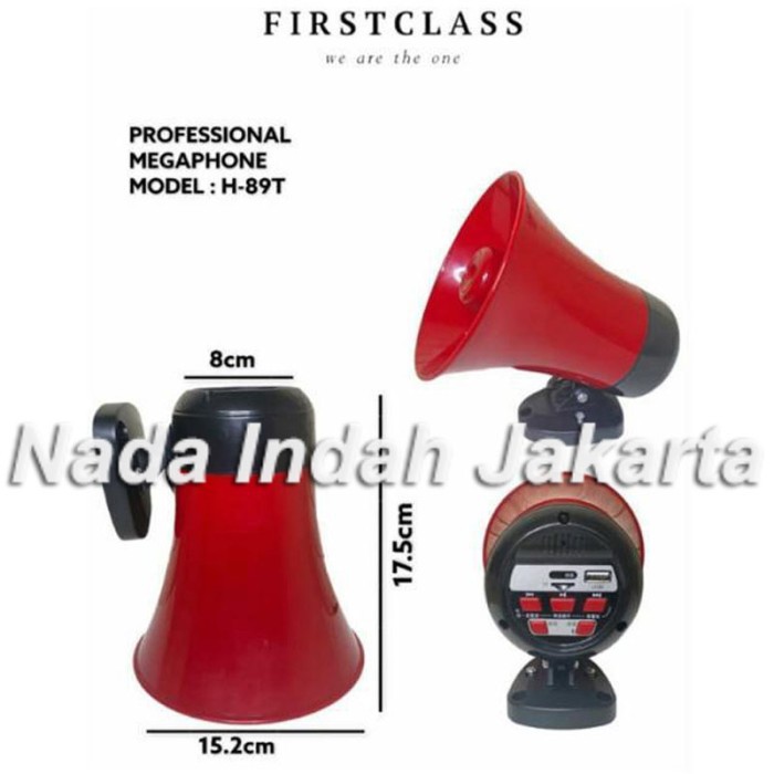 Megaphone Toa Horn rekam record jualan dagang First Class H 89T
