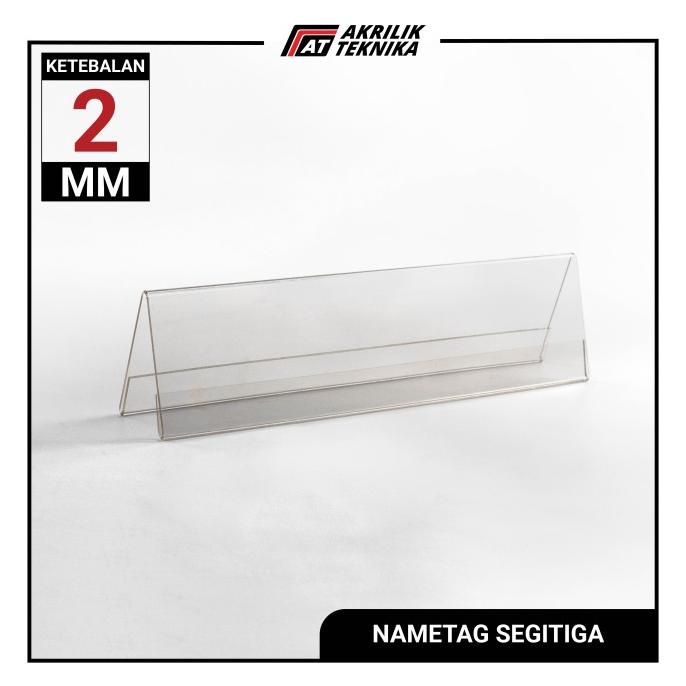 

AKRILIK / ACRYLIC / DISPLAY MEJA NAMA PANITIA SEGITIGA NAMA AKRILIK
