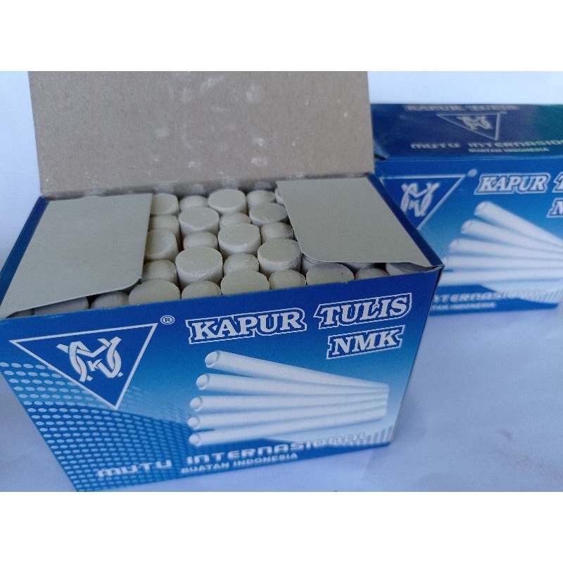 Kapur Papan Tulis Berwarna Original NMK isi 72 pcs Berkualitas Non Toxic Bebas Debu