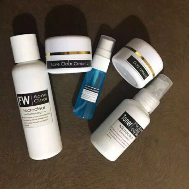 Paket acne clear cream 2 jerawat besar merah meradang sensitif ampuh ori bpom krim dokter farmasi