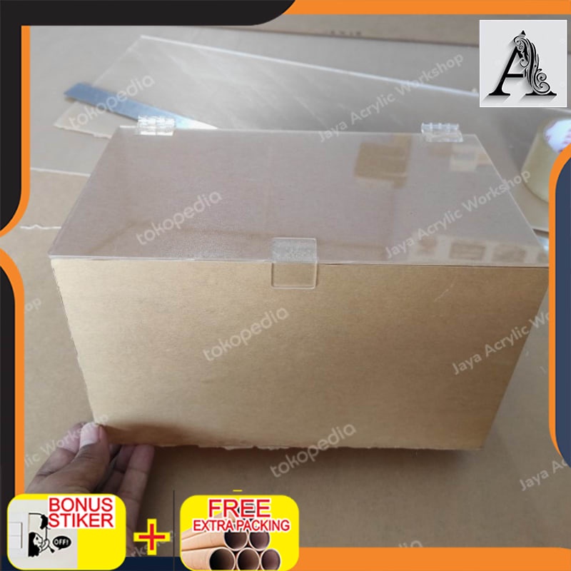 

Murah Akrilik Tempat Penyimpanan Masker Perhiasan Dll 25x15x15cm
