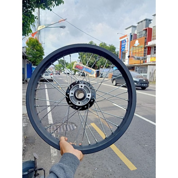 Paket velg depan rx king ring 18 tromol original
