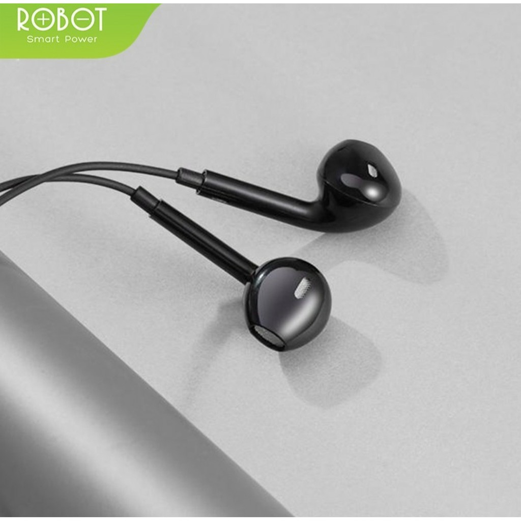 KHANZAACC Robot RE10 Earphone Semi In-Ear Clear &amp; Comfortable Wired Headset