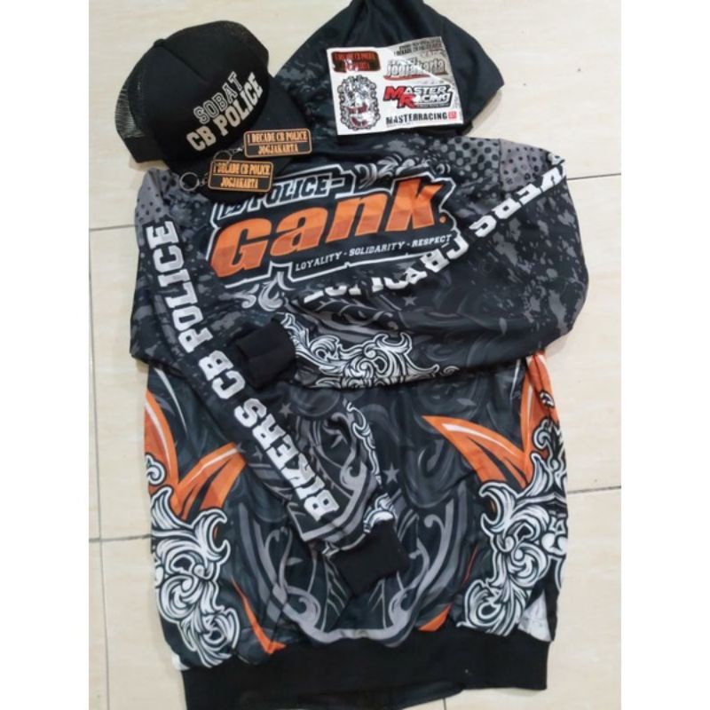 jaket cb police gank original / cb police jogjakarta / honda gank squad / jaket cb / jaket racing
